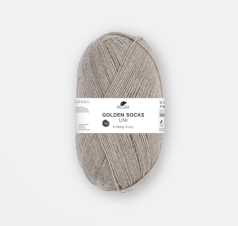 Golden Socks Uni 4 fils | fil à chaussettes classique aux couleurs éclatantes