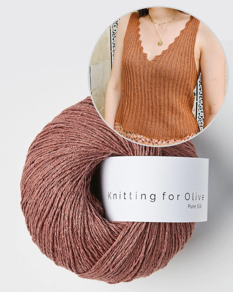 Caraco Bedruthan | inspiré de la côte rocheuse de Pure Silk by Knitting for Olive