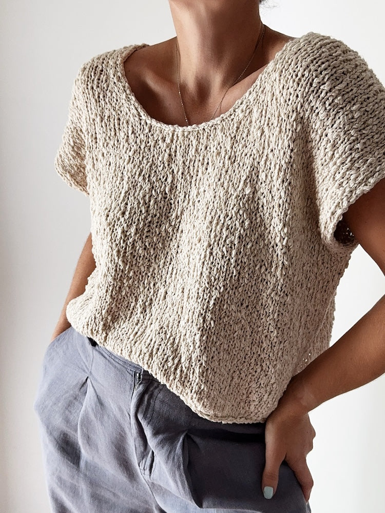 Drop Cut Tee | einfach fantastische Struktur aus Cottonwaves von Gepard Garn