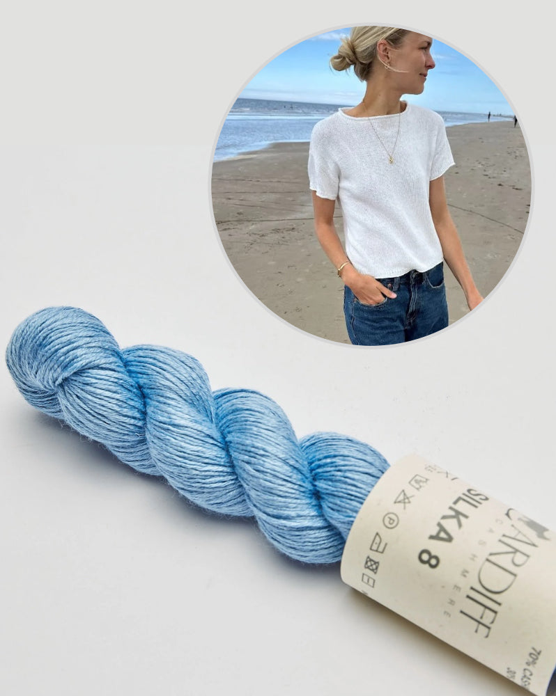 Cloud Tee - Silka Edition | schimmernd und super weich aus Silka von Cardiff Cashmere