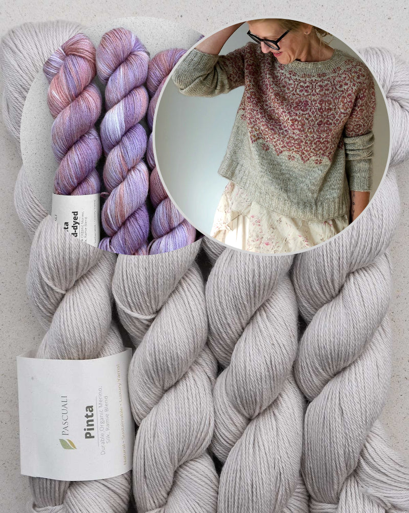 Golden Poppy Sweater | delicate blossoms from Pinta by Pascuali