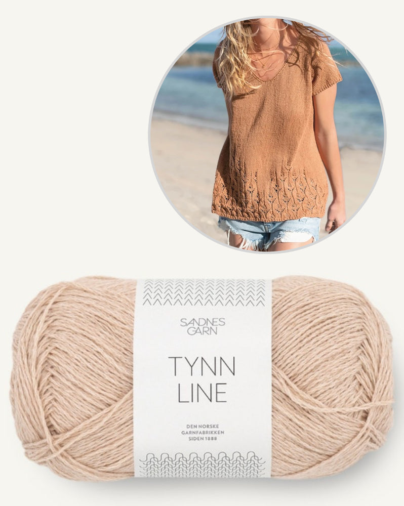 Lace Top Shirt | dezentes Lochmuster aus Tynn Line von Sandnes Garn
