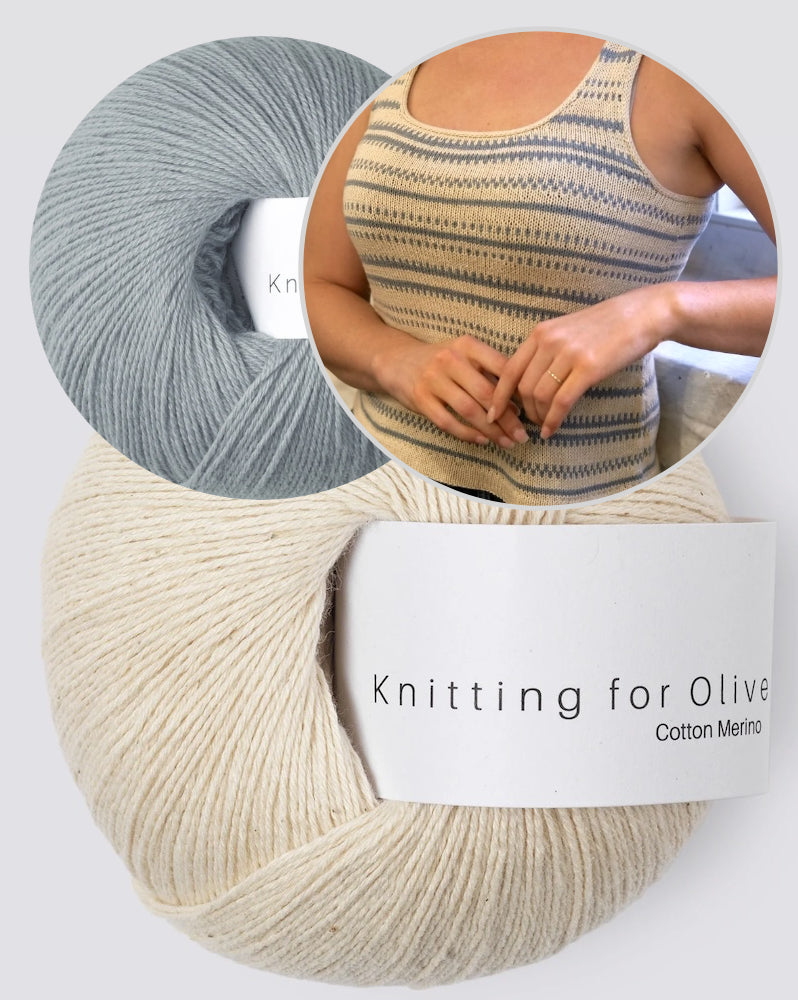 Lima Top | motif graphique en coton mérinos de Knitting for Olive