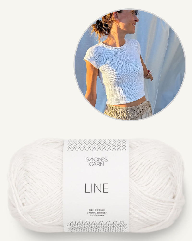 Mini Tee | simple et indéniablement beau de la collection Line de Sandnes Garn
