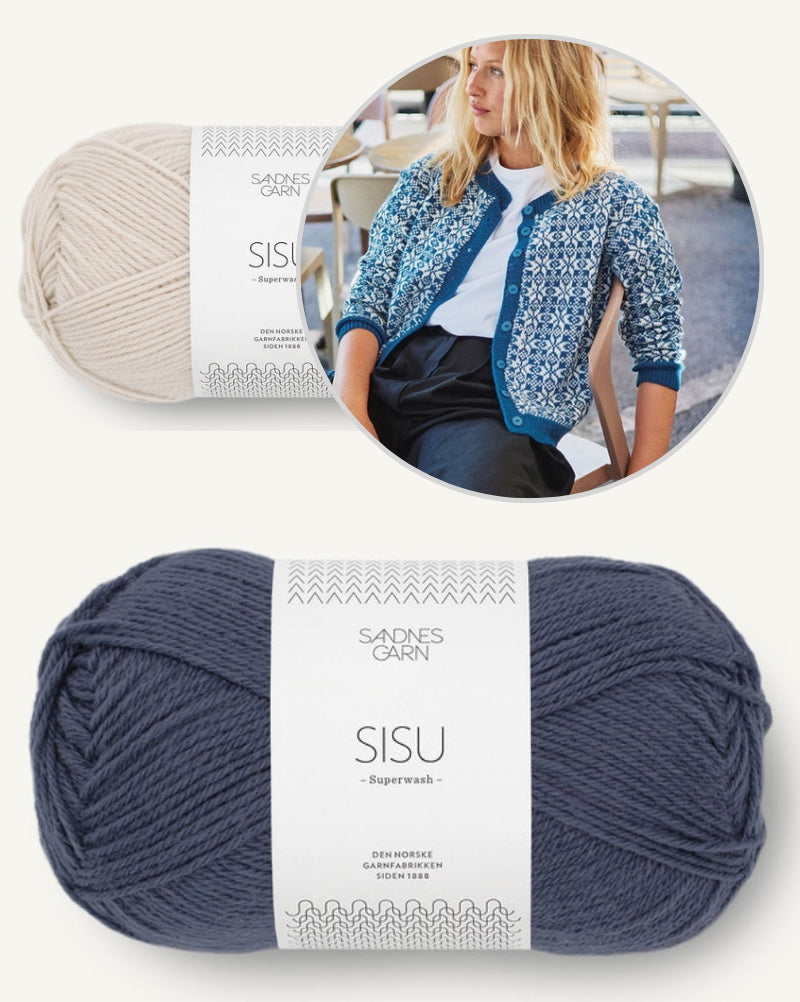 Myrdal Jacket | classic beautiful Norwegian pattern from Sisu by Sandnes Garn