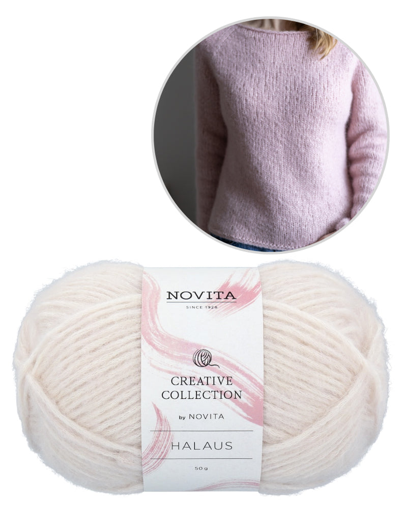 Slow Morning Sweater | pull basique décontracté en Halaus de Novita