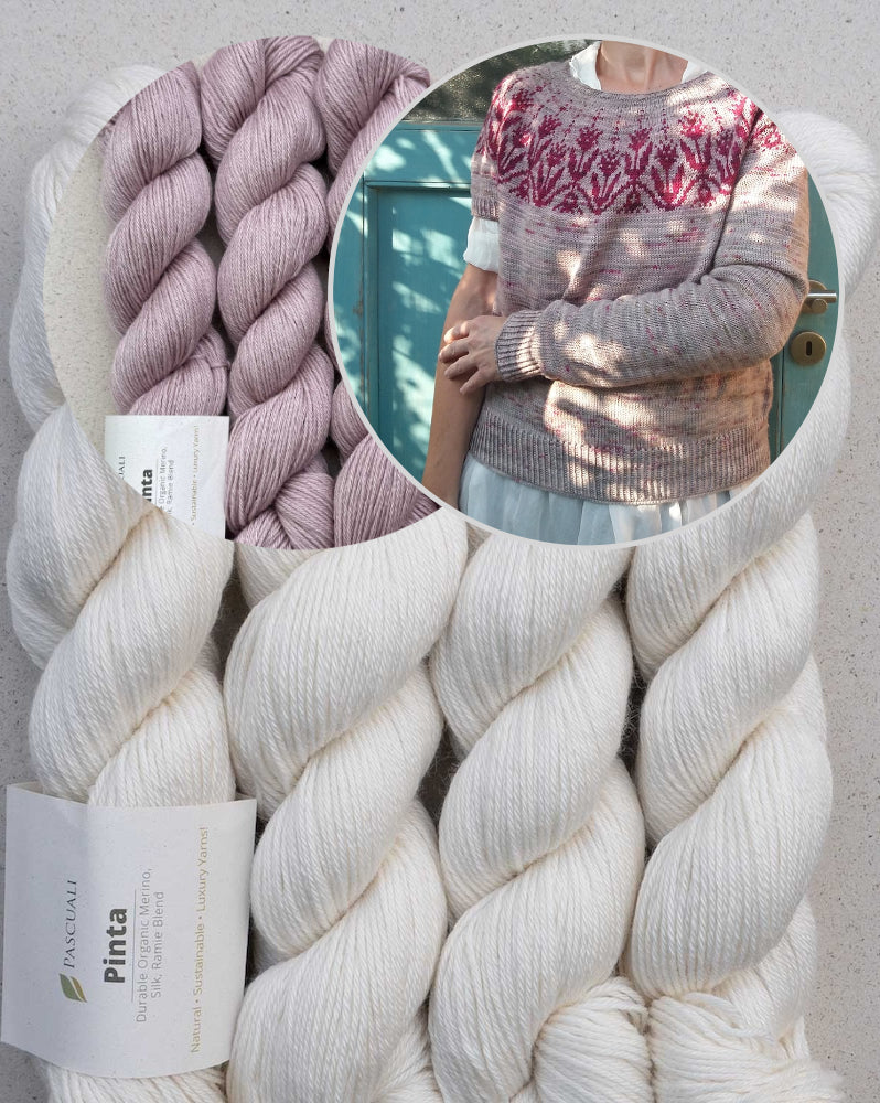 Tulipa Sweater | traumhaftes Tulpenmuster aus Pinta von Pascuali
