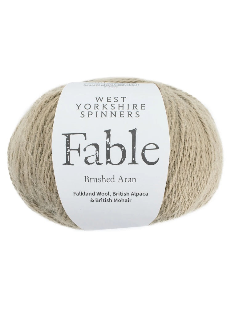 Fable | Brushed Aran aus Falklandwolle, Alpaka und Mohair - super kuschelig warm