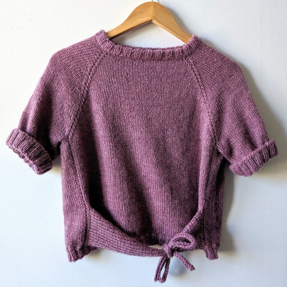 Chemise Closca | avec détail nœud en polaire Bluefaced Leicester DK de West Yorkshire Spinners