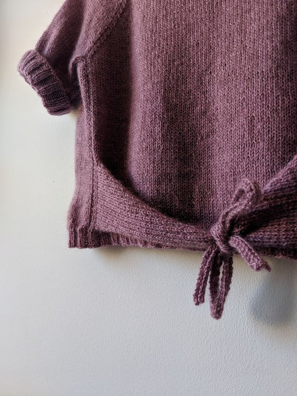 Chemise Closca | avec détail nœud en polaire Bluefaced Leicester DK de West Yorkshire Spinners