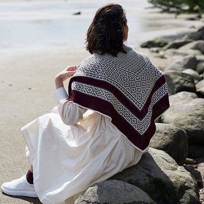 True Love | kontrastains lakats no Cheeky Merino Joy dzijas, ko ražo Rosy Green Wool