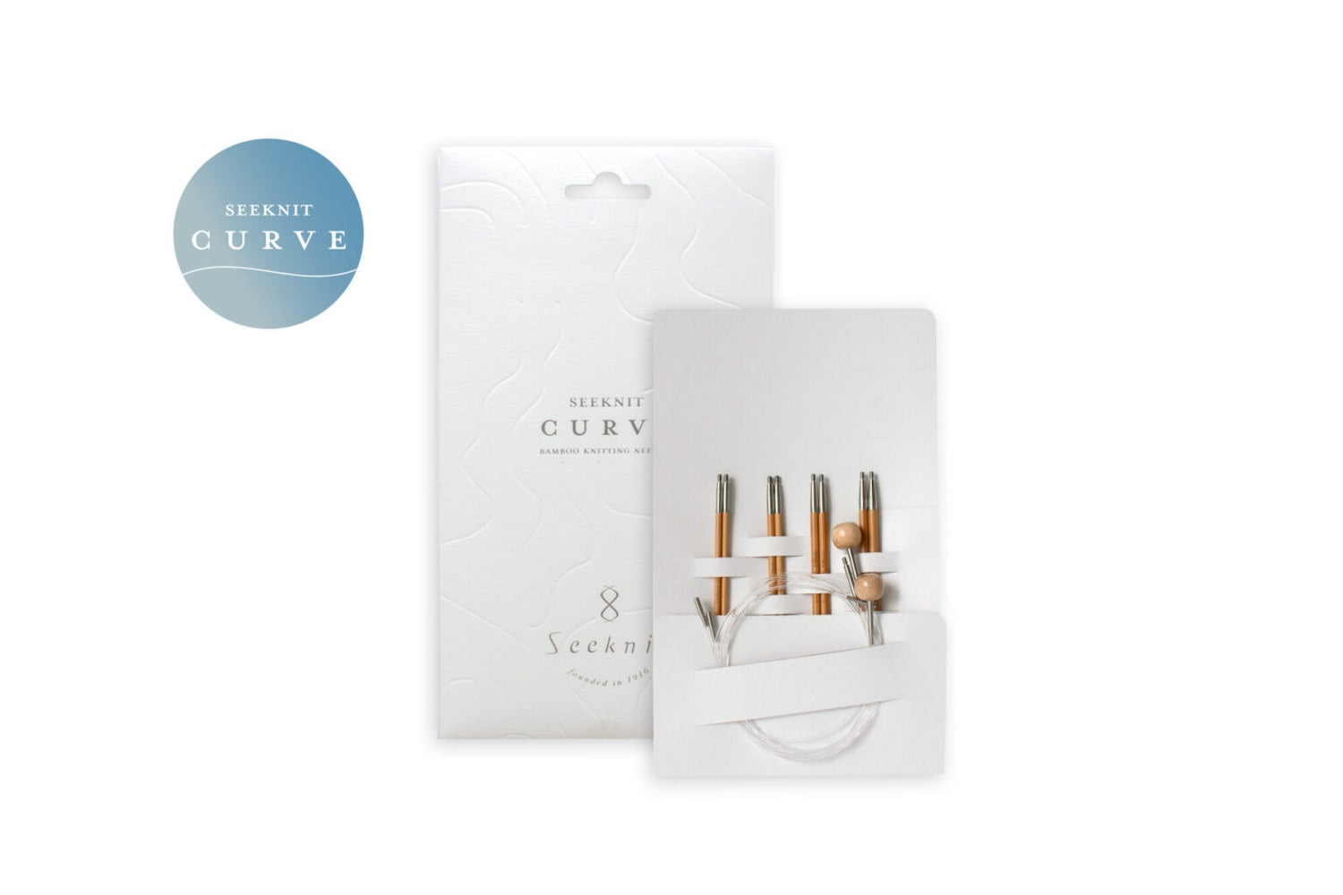Koshitsu Curve Needle Set - 12.5 cm length, thin tips - 2.5 to 3.25 mm, 4 sizes