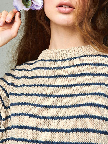 Marian Shirt | Rayures décontractées en Line de Sandnes Garn