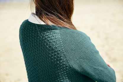 Kanshoku kardigan | vabalt lahtiselt kantav, valmistatud Rosy Green Wooli Cheeky Merino Joy lõngast