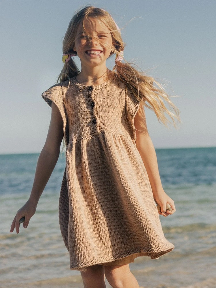 Lola Kleid Kids | Rüschenkleid mit Line von Sandnes Garn