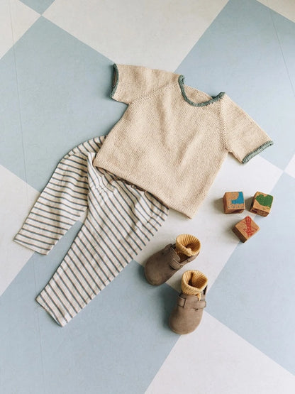 Jonathan Set Junior | bandes contrastantes sportives en Line de Sandnes Garn