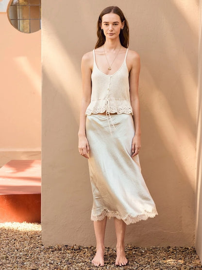 Adeline Singlet | romantisches Top aus Tynn Line von Sandnes Garn