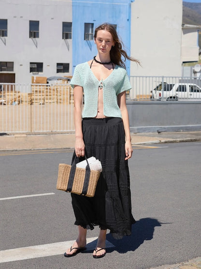Ava Blouse | Airy crochet jacket with Tynn Line by Sandnes Garn