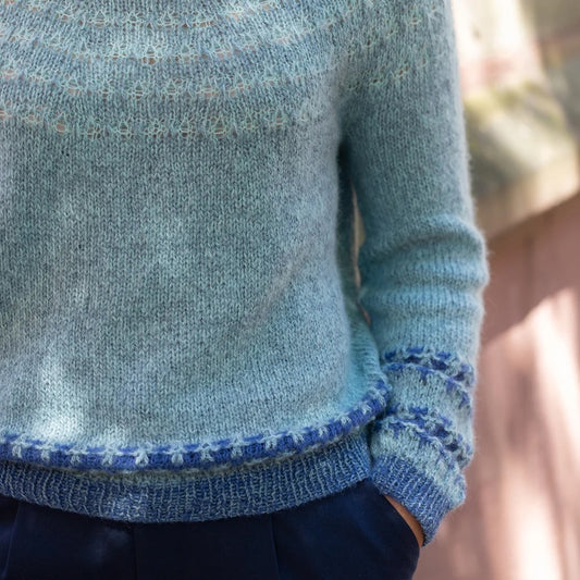 Feather Sweater | harmooniline värvimuster, kasutades Pascuali Balayage'i ja Manadat