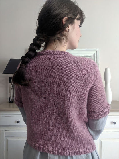Chemise Closca | avec détail nœud en polaire Bluefaced Leicester DK de West Yorkshire Spinners