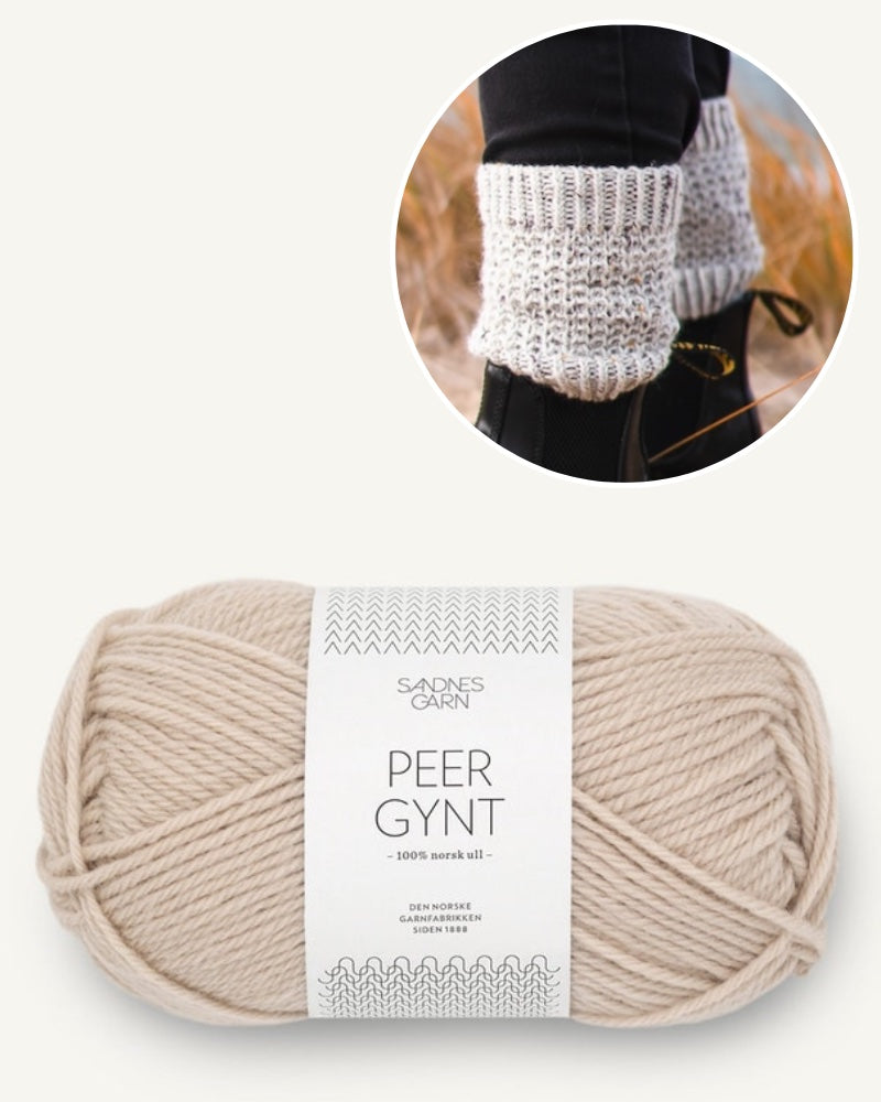 Garnpaket Ankle Cozies mit Peer Gynt in marzipan