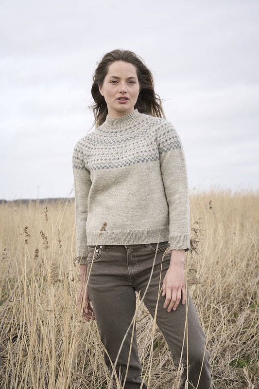Balsam Sweater | blødt norsk mønster i Sheepsoft DK fra Bramble & Fleece