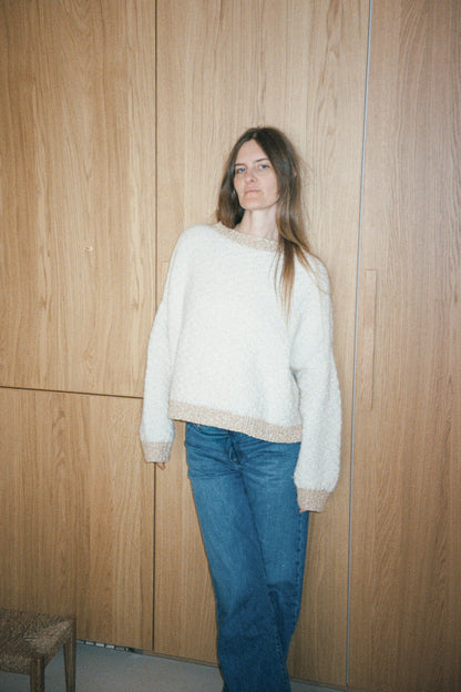 Sweater No. 77 | zauberhaftes Muster aus Le Coton & Alpaca von Biches & Bûches