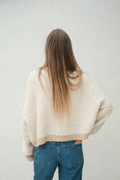 Sweater No. 77 | zauberhaftes Muster aus Le Coton & Alpaca von Biches & Bûches