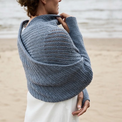 Crossway Wrap | Ärmelsall Cheeky Merino Joy lõngast, tootjalt Rosy Green Wool