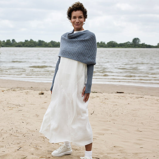 Crossway Wrap | Ärmelsall Cheeky Merino Joy lõngast, tootjalt Rosy Green Wool