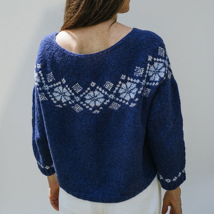 Sweater No. 74 | classic delicate pattern made from Le Petit Lambswool by Biches & Buches