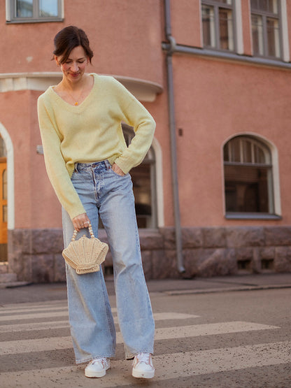 Comfort Zone Sweater | super soft and comfortable made from Alpakka Silke and Tynn Silk Mohair by Sandnes Garn