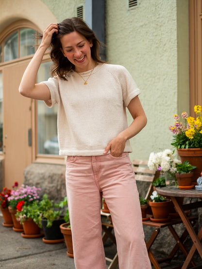 Vanilla Chilla Tee | basic, casual, oversized from Line by Sandnes Garn