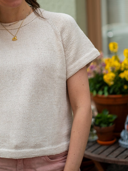 Vanilla Chilla Tee | basic, casual, oversized from Line by Sandnes Garn