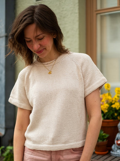 Vanilla Chilla Tee | basic, casual, oversized from Line by Sandnes Garn