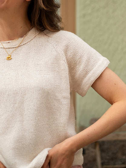 Vanilla Chilla Tee | basic, casual, oversized from Line by Sandnes Garn