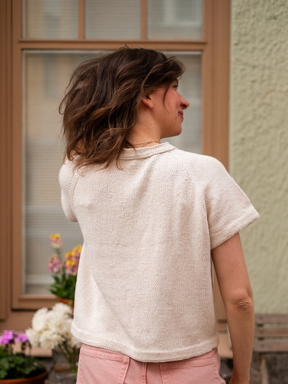 Vanilla Chilla Tee | basic, casual, oversized from Line by Sandnes Garn