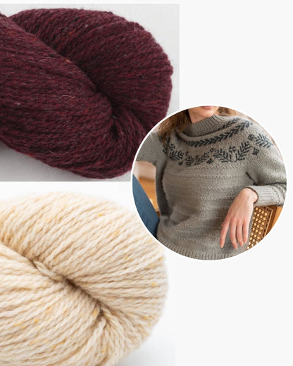Dream Sweater | diskret julmönster i ekologiskt Shetlandsgarn från BC Garn