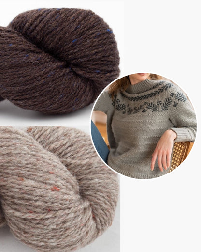 Dream Sweater | diskret julmönster i ekologiskt Shetlandsgarn från BC Garn
