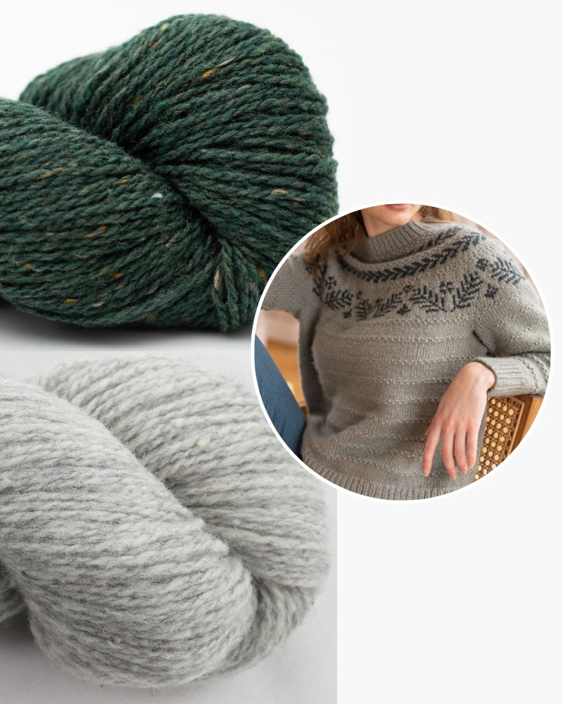 Dream Sweater | diskret julmönster i ekologiskt Shetlandsgarn från BC Garn