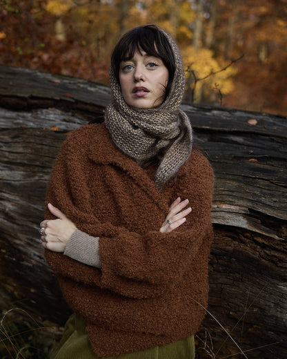 Thit Shawl | õrn Wild & Softi ja Kid Setat sisaldav struktuurne sall Garnilt Gepard