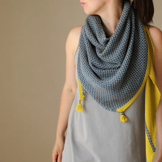 Helgoland Tuch | feines Muster aus Cheeky Merino Joy von Rosy Green Wool