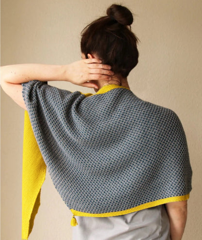 Helgoland Tuch | feines Muster aus Cheeky Merino Joy von Rosy Green Wool