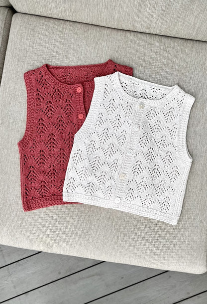 Hey Ho Vest | sommerliche Weste aus Line von Sandnes Garn