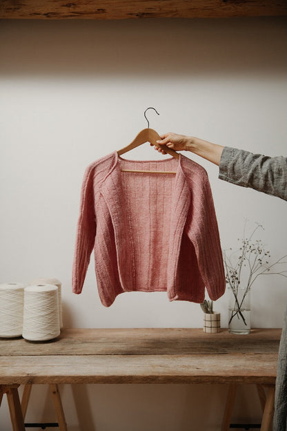 Kardigans Nr. 11 | abpusēji valkājama svītraina jaka no Biches & Bûches Le Petit Lambswool vilnas