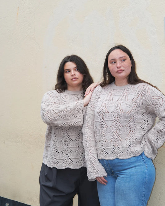 Madeleine Sweater | romantic lace pattern made from Merino
