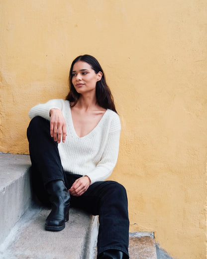 Deep Valley Sweater | kuschelweich im Halbpatent aus Merino und Soft Silk Mohair