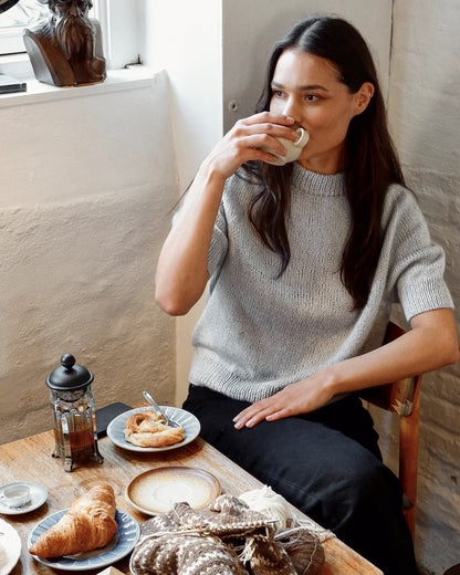 Carlie Tee | basic shirt from Merino and Soft Silk Mohair by Knitting for Olive