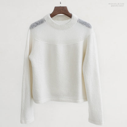 Heaveni pluus | romantiliselt naiselik, valmistatud Sandnes Garni Babyull Lanettist ja Tynn Silk Mohairist