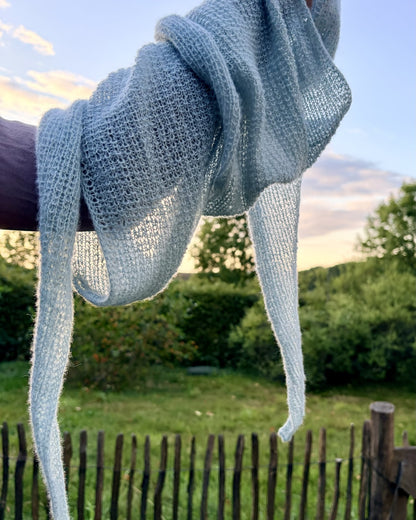 Pērļu čukstu šalle | ārkārtīgi maiga, izgatavota no Cardiff Cashmere Prime